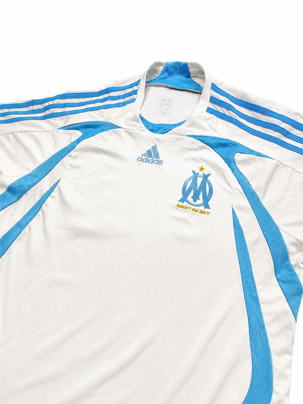 Adidas white/blue marseille shirt