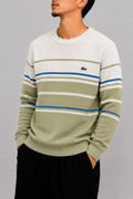 Lacoste white/green sweater