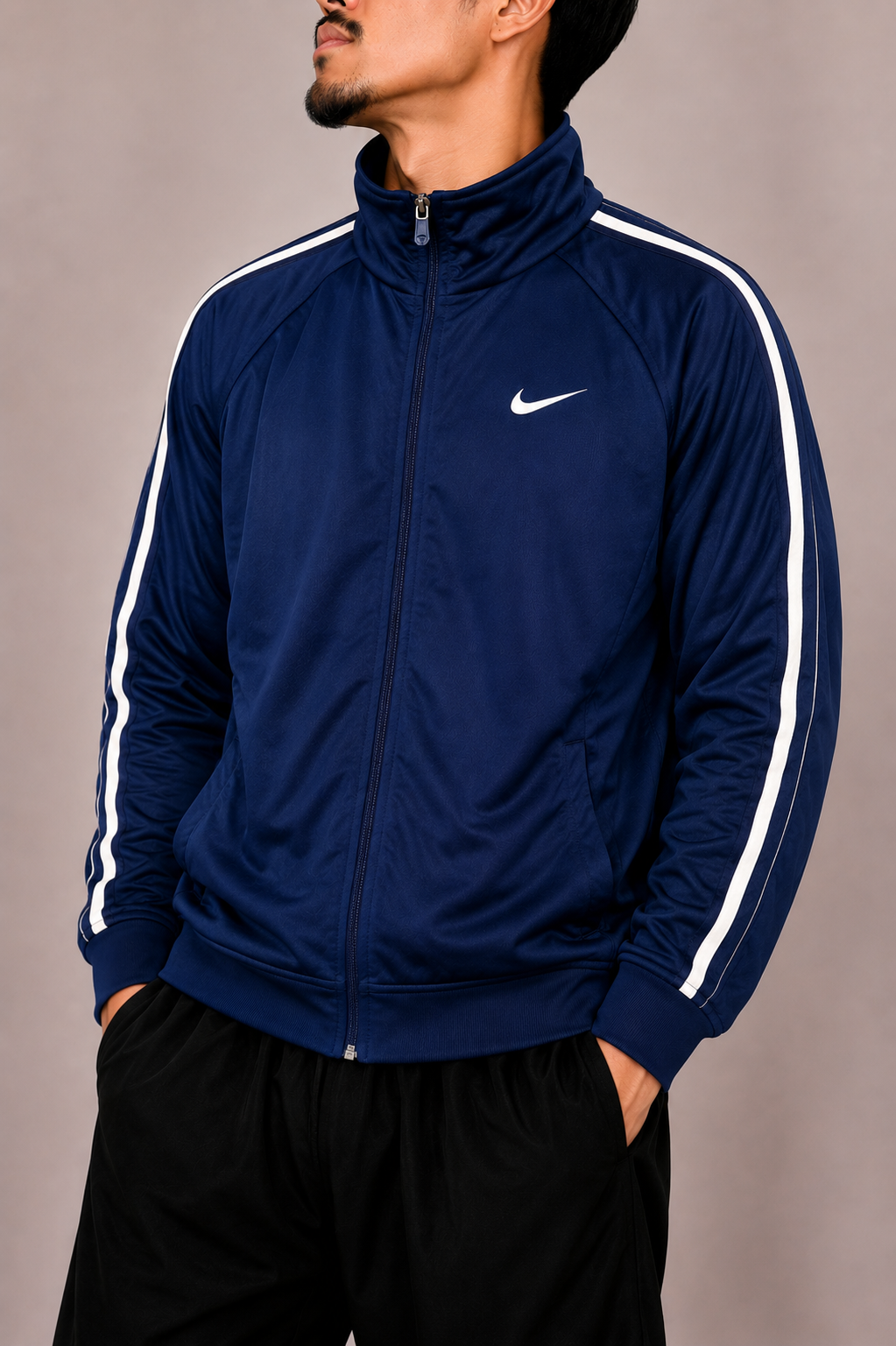 Nike blue zip up jacket