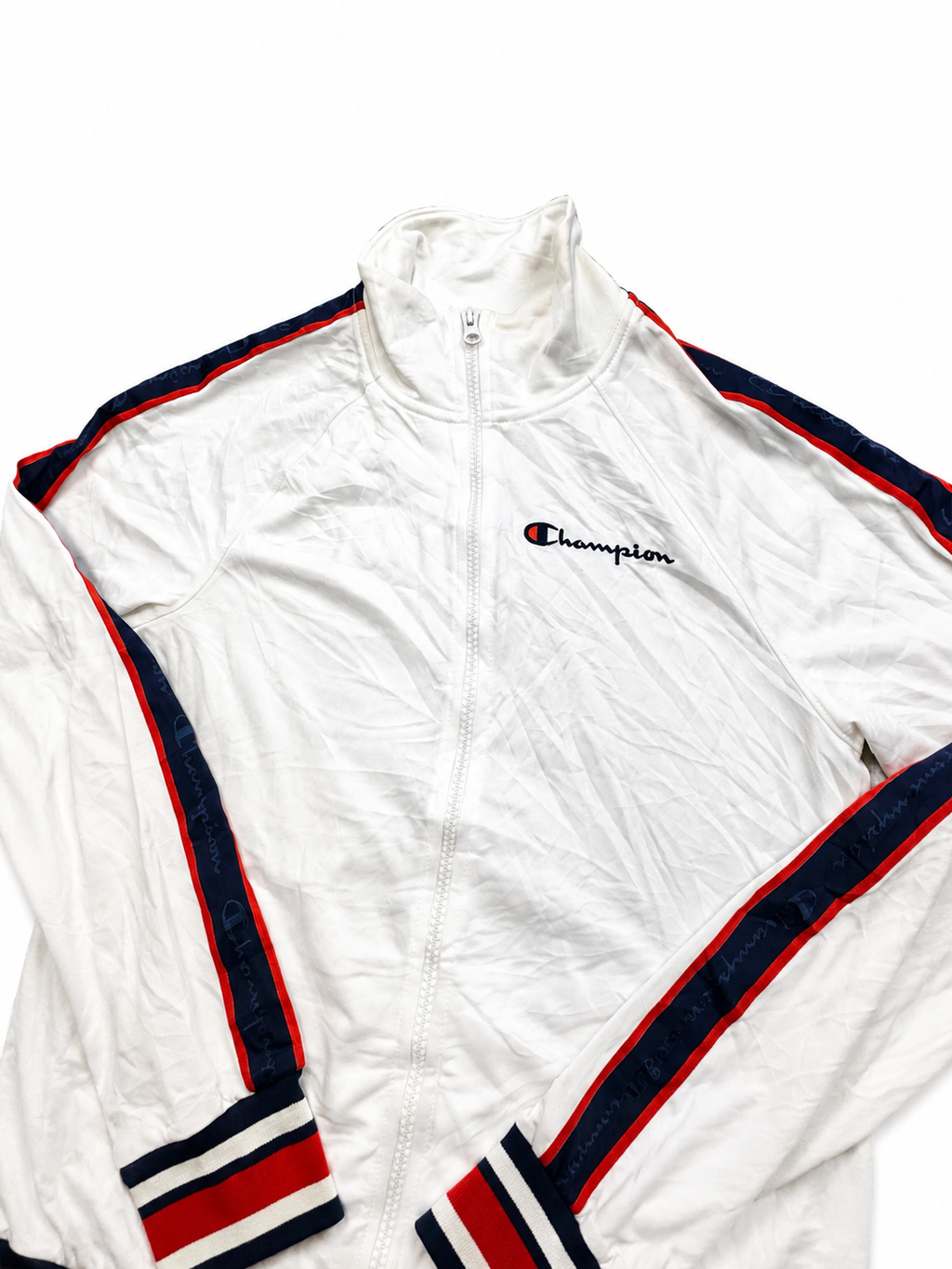 Champion white zip up jacket