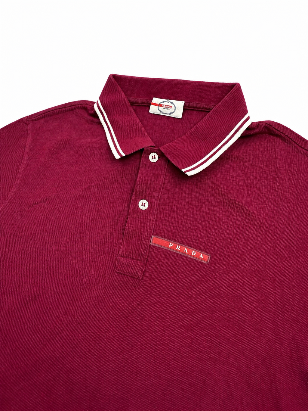 Prada red polo