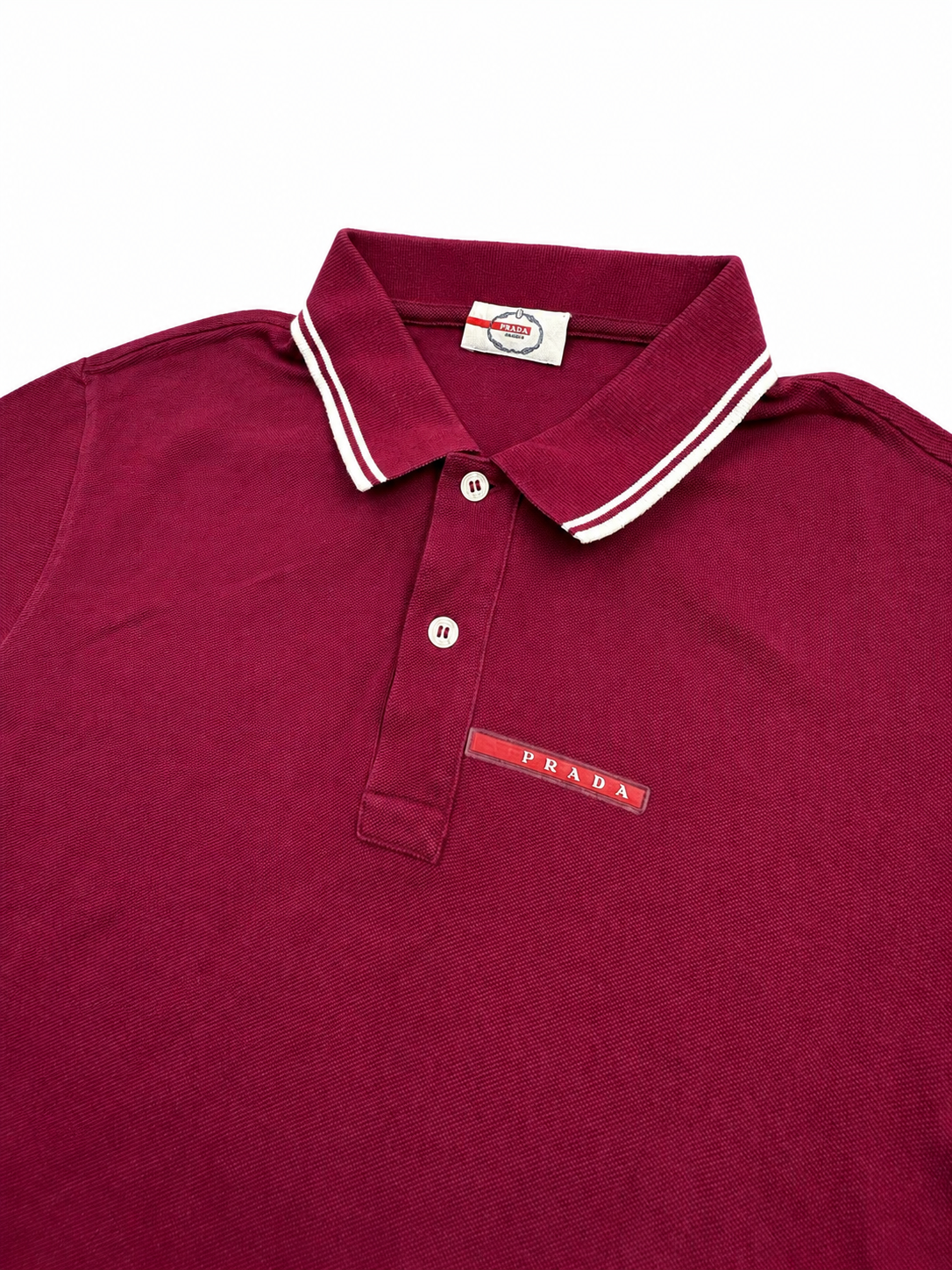 Prada red polo