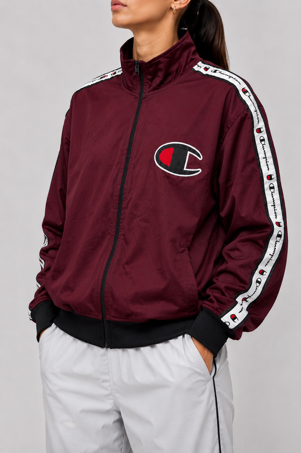 Champion red zip up jacket