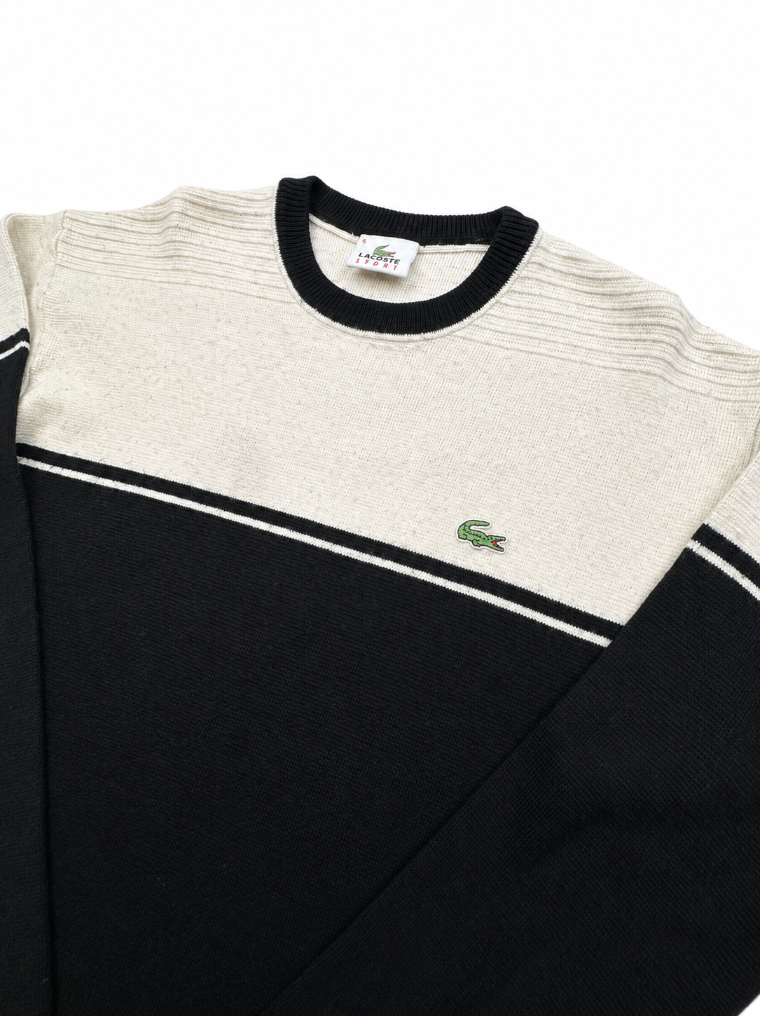 Lacoste black/white sweater