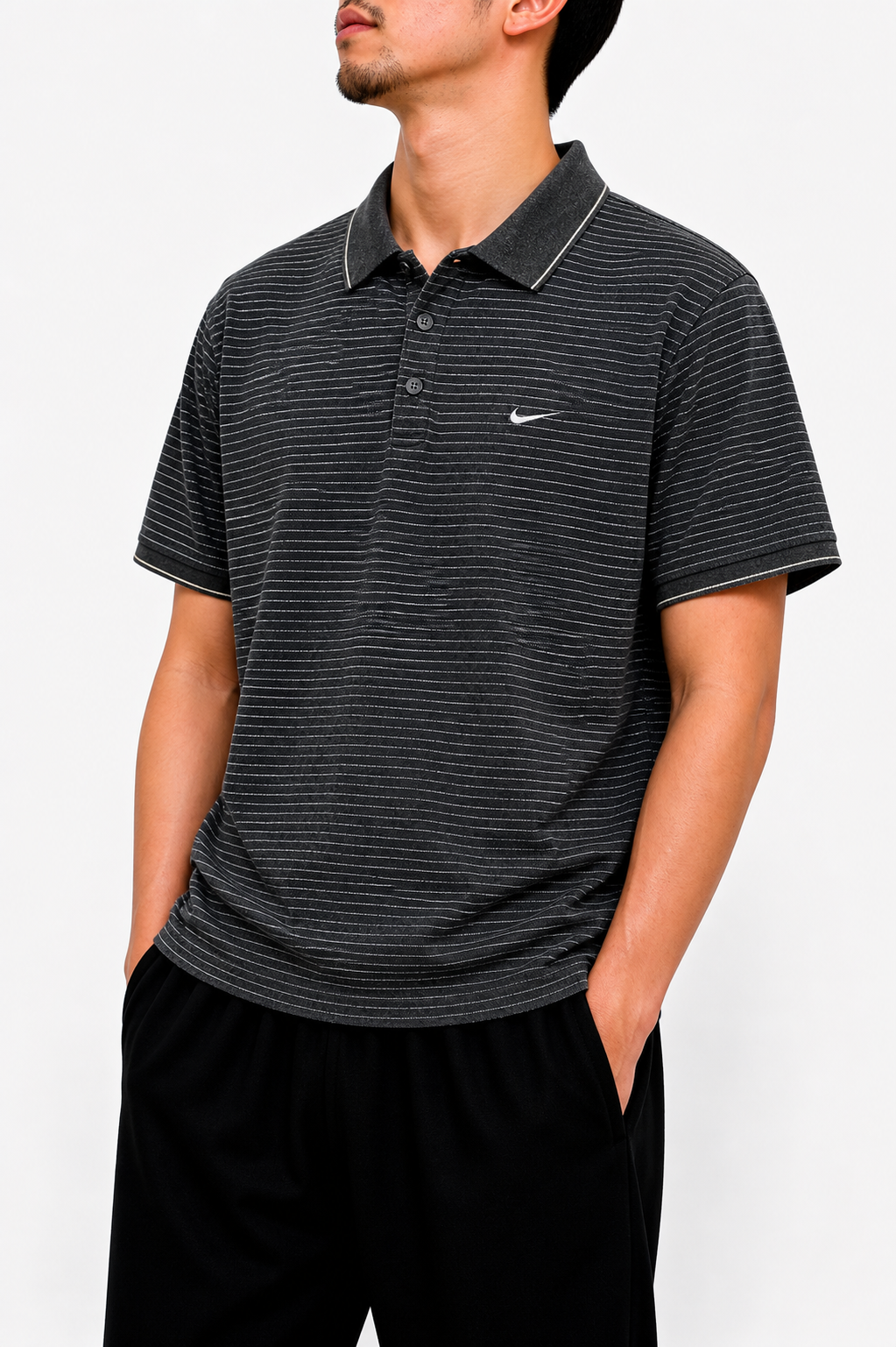 Nike black polo