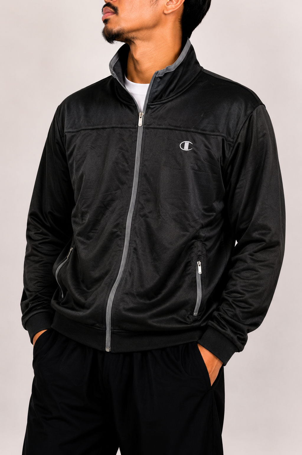 Champion black zip up jacket