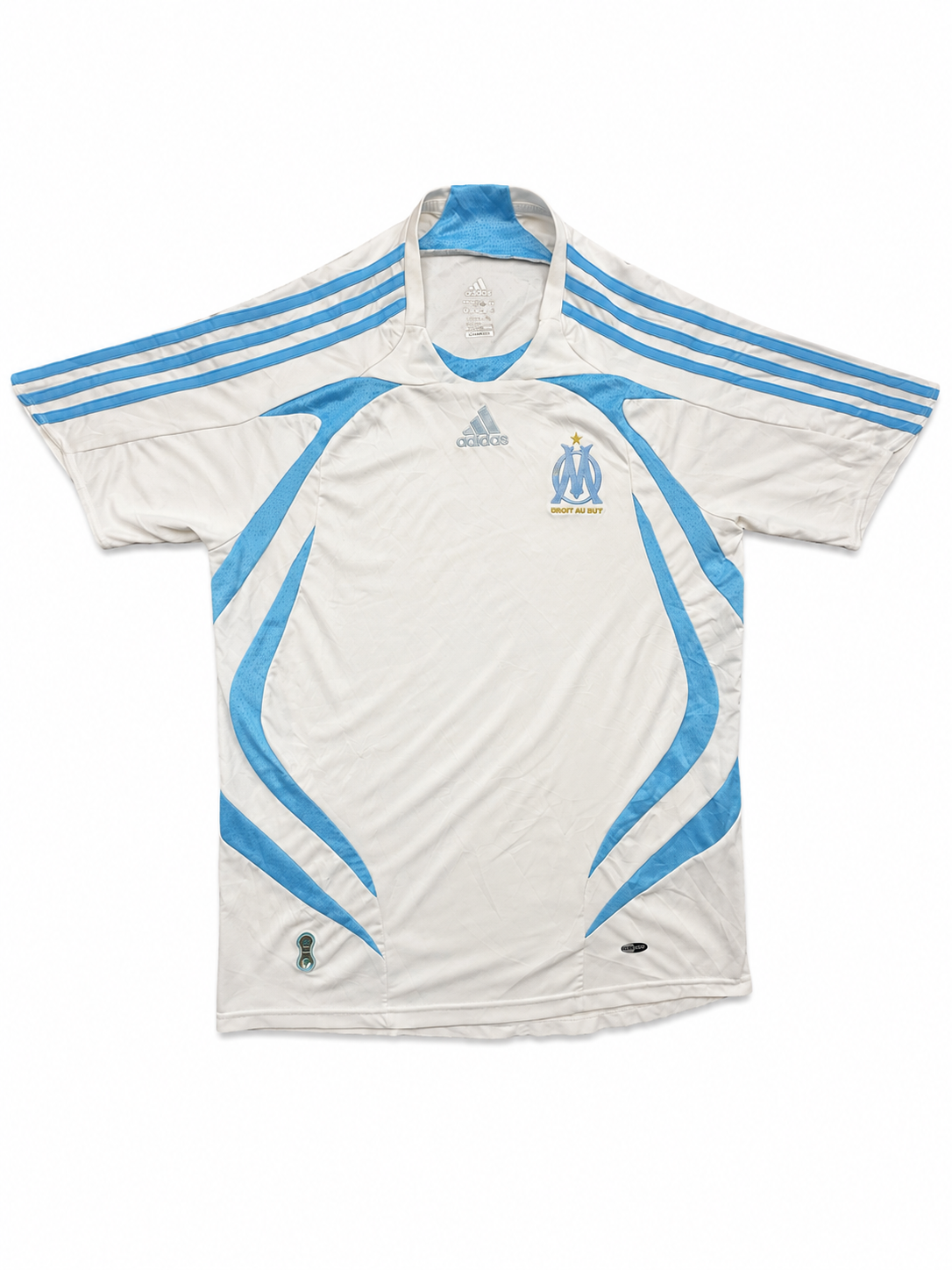Adidas white/blue marseille shirt