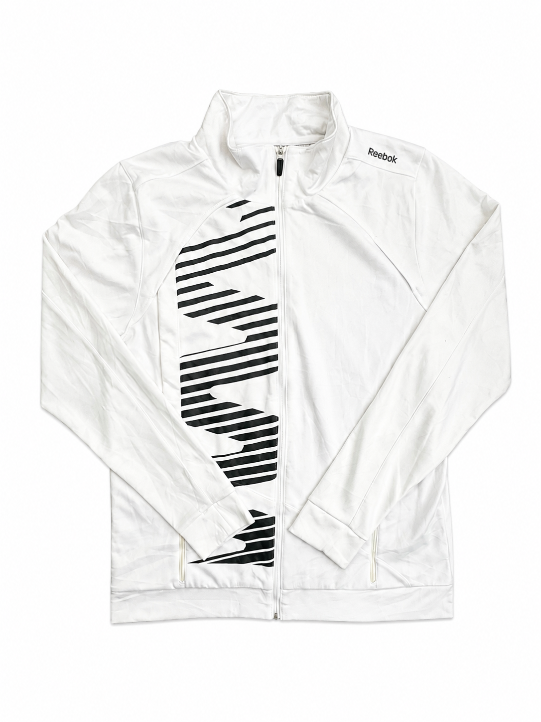 Reebok white zip up jacket