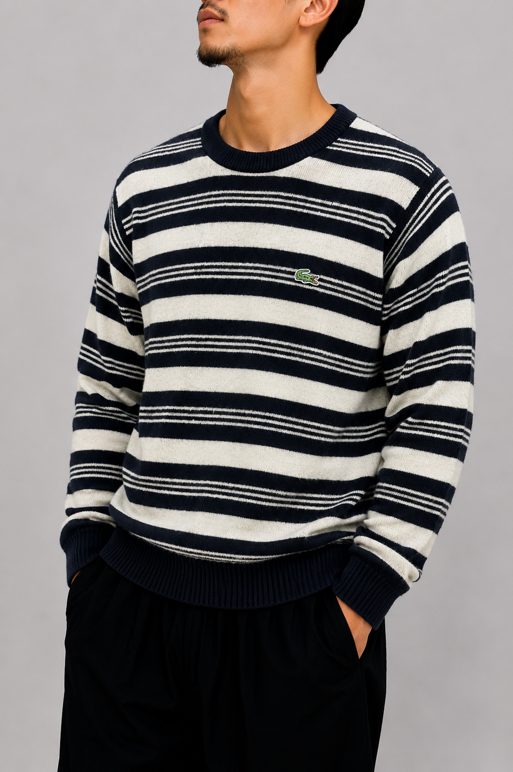 Lacoste black/white sweater