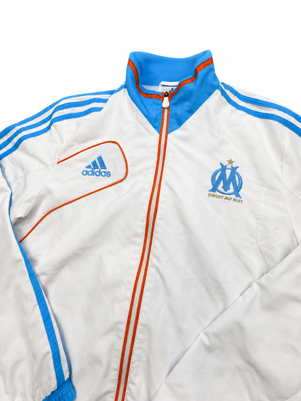 Adidas white marseille tracksuit
