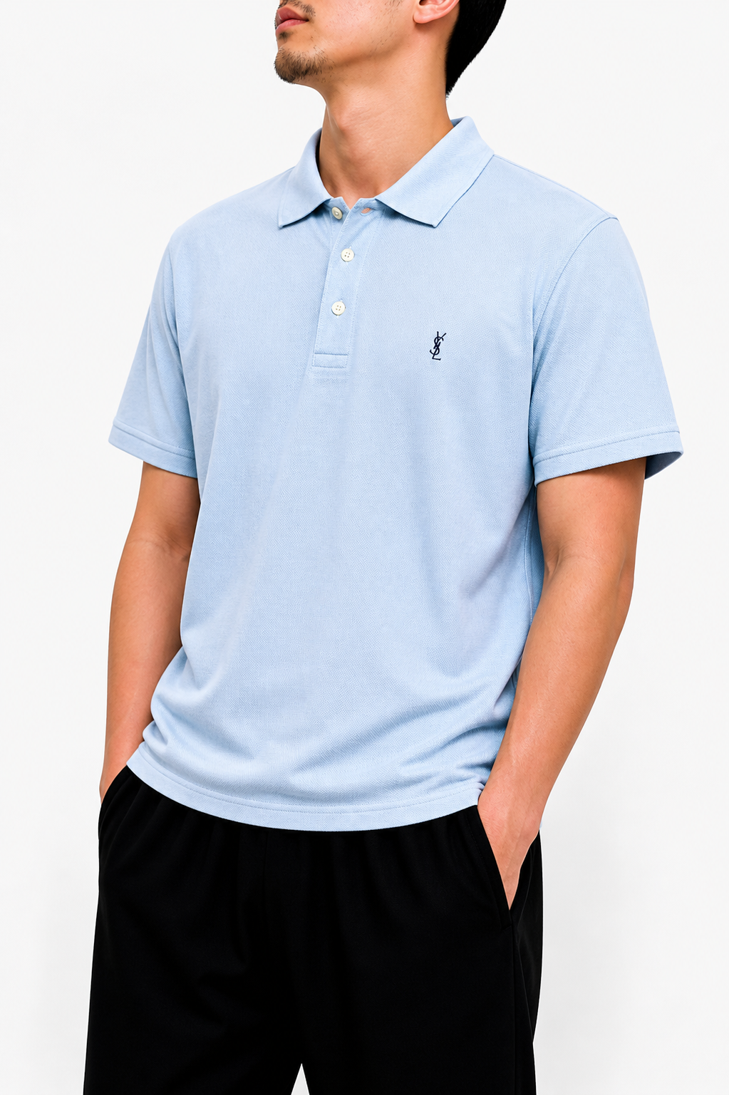 Yves saint laurant babyblue polo