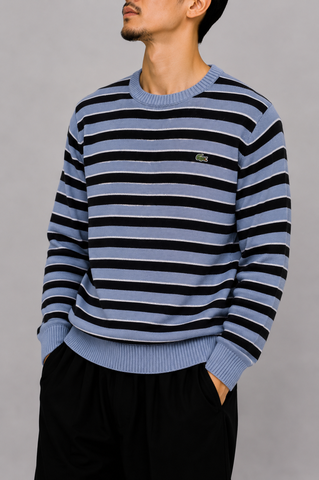 Lacoste grey/blue sweater