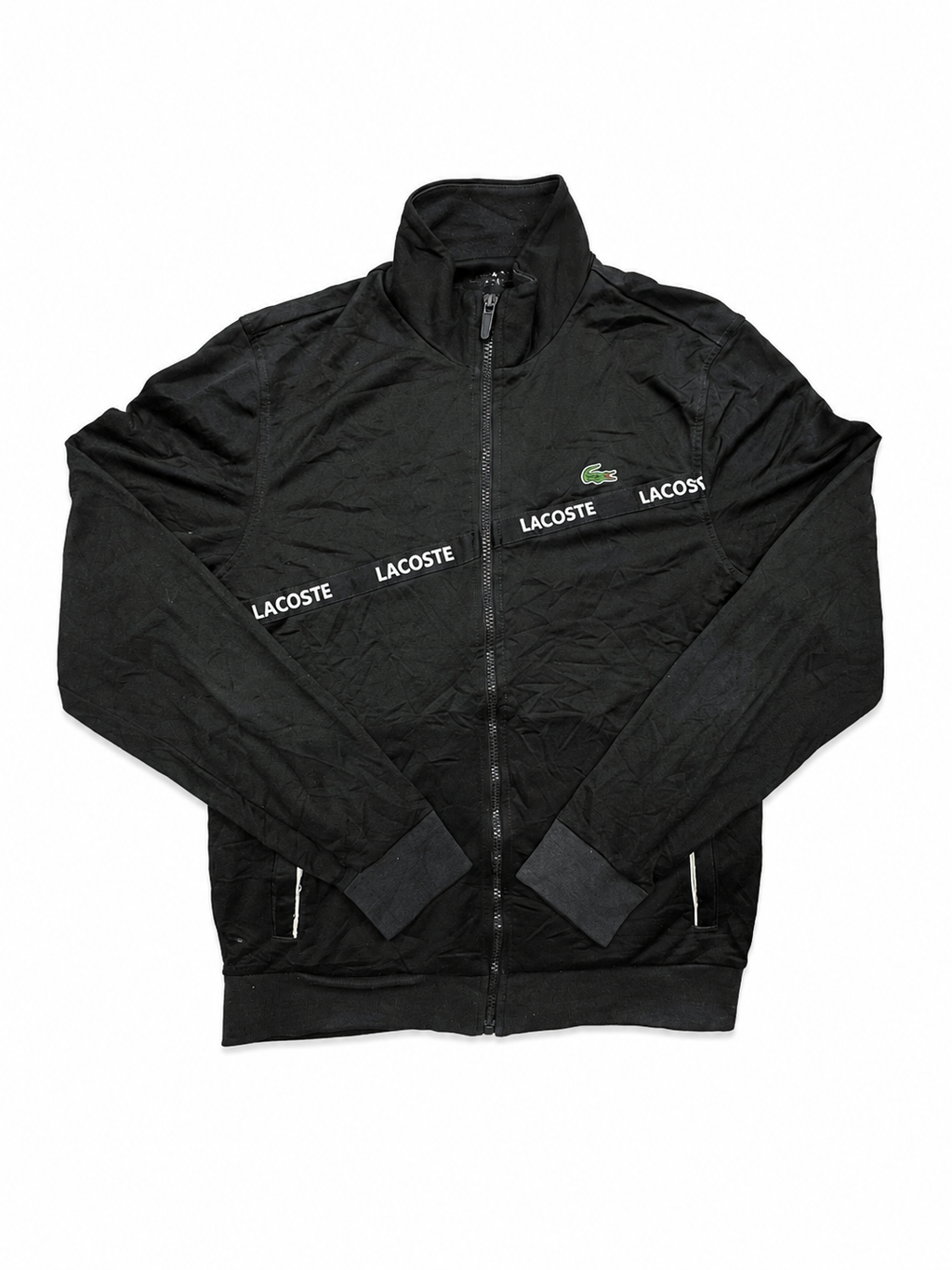 Lacoste black zip up jacket