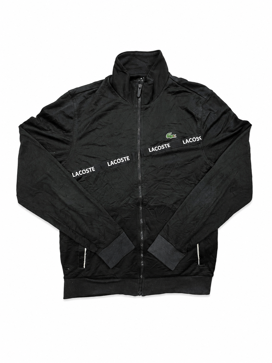 Lacoste black zip up jacket