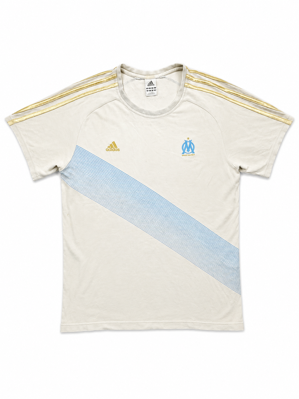 Adidas white marseille tee