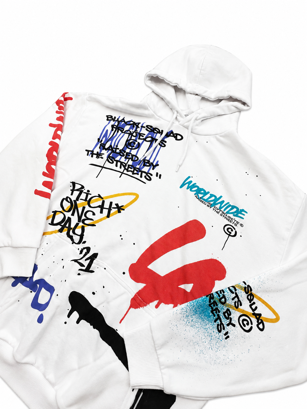 Black squad white Sweater