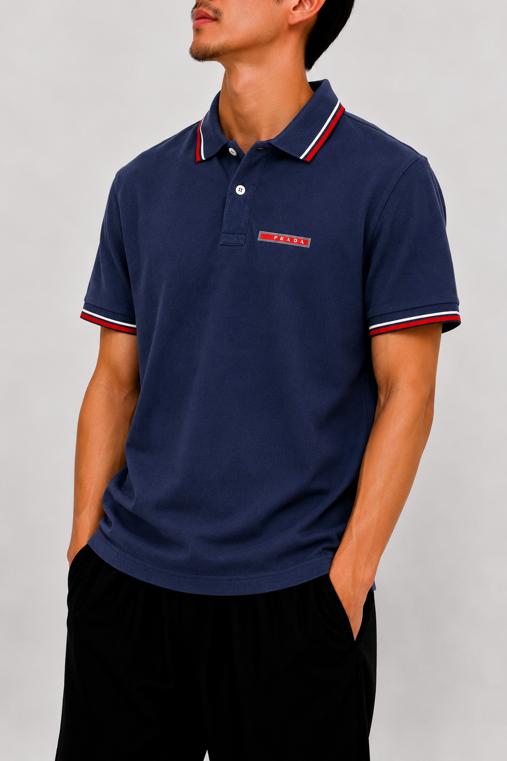 Prada blue polo