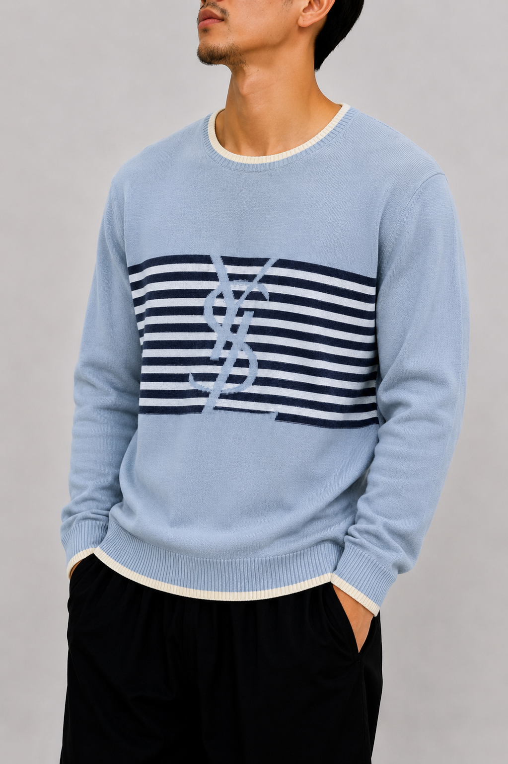 Yves saint laurent blue sweater