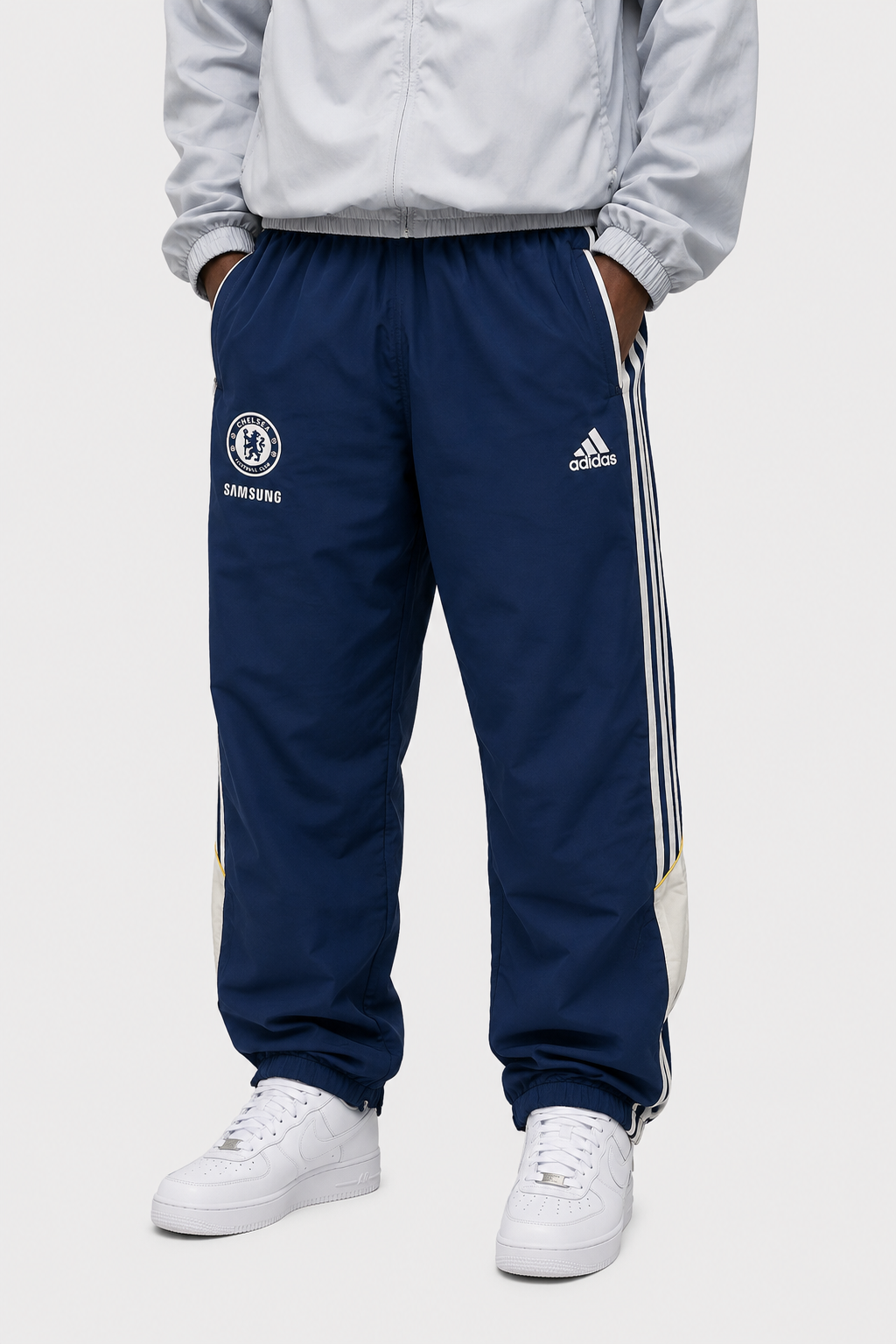 Adidas blue chelsea trackpants