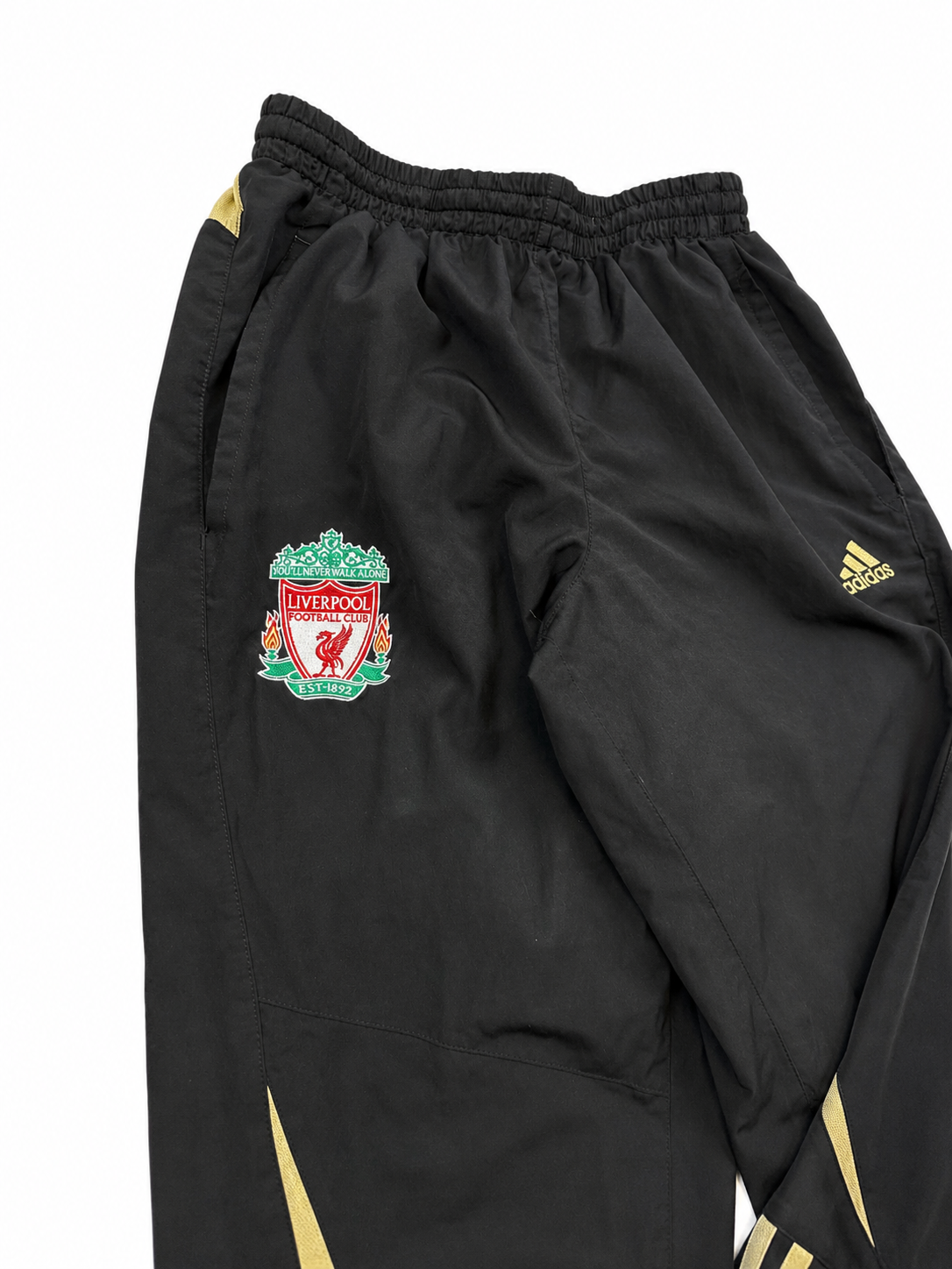 Adidas black Liverpool trackpants