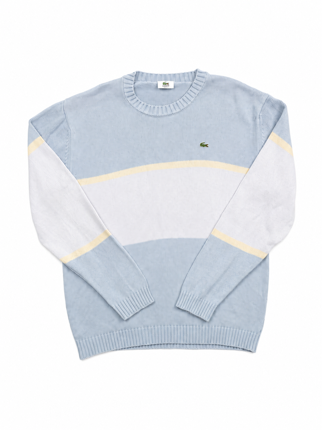 Lacoste babyblue/white sweater