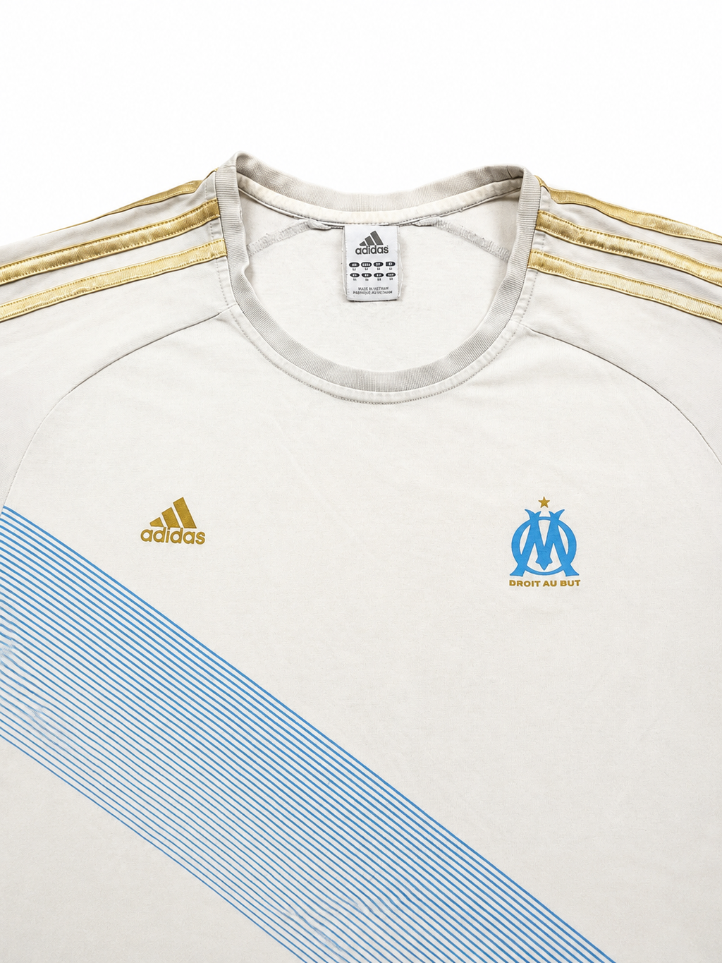 Adidas white marseille tee