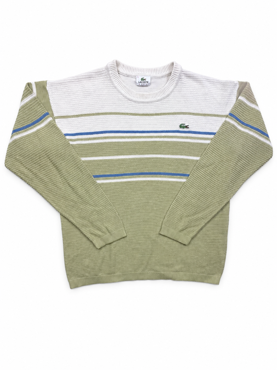 Lacoste white/green sweater