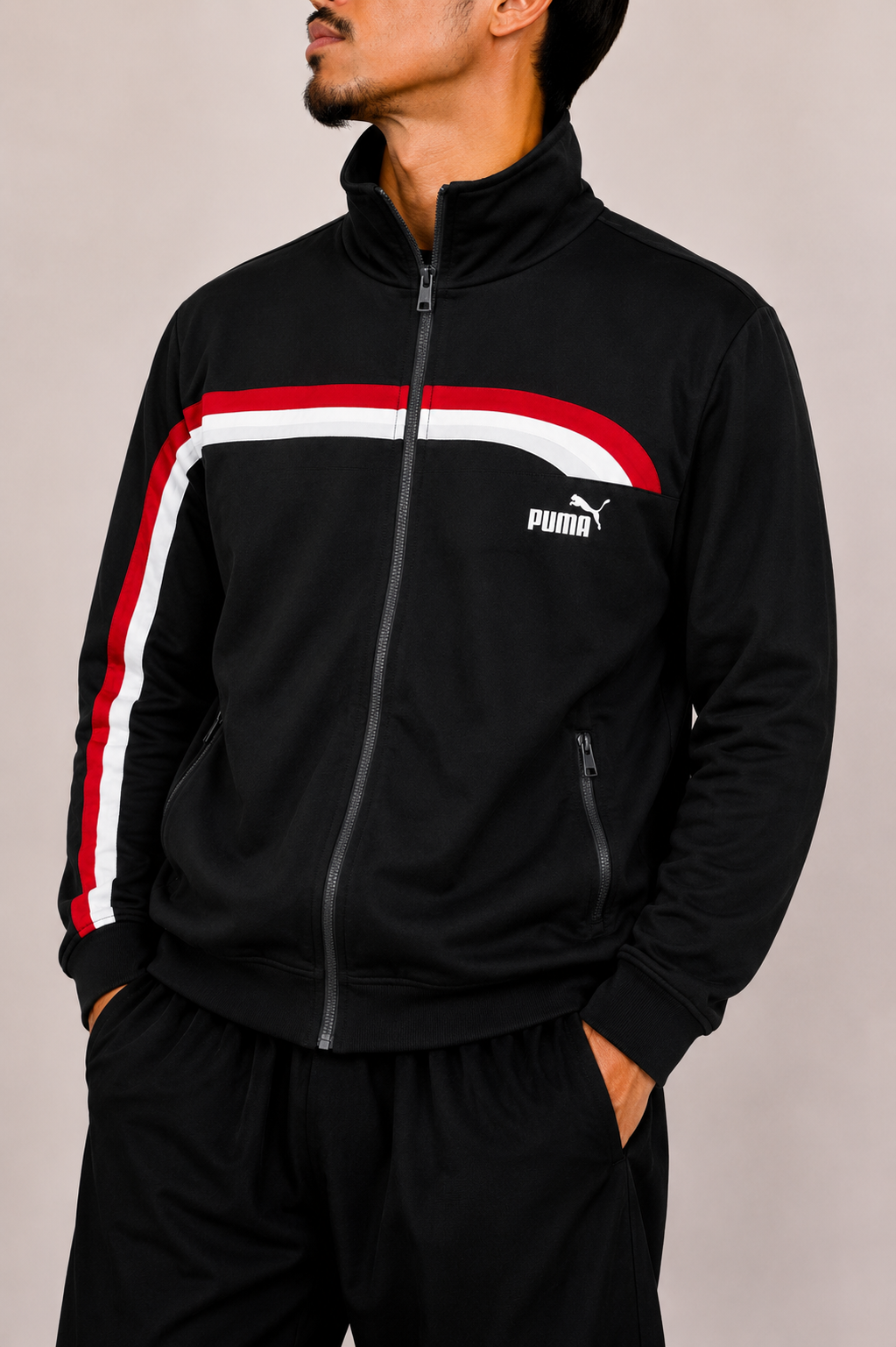 Puma black zip up jacket