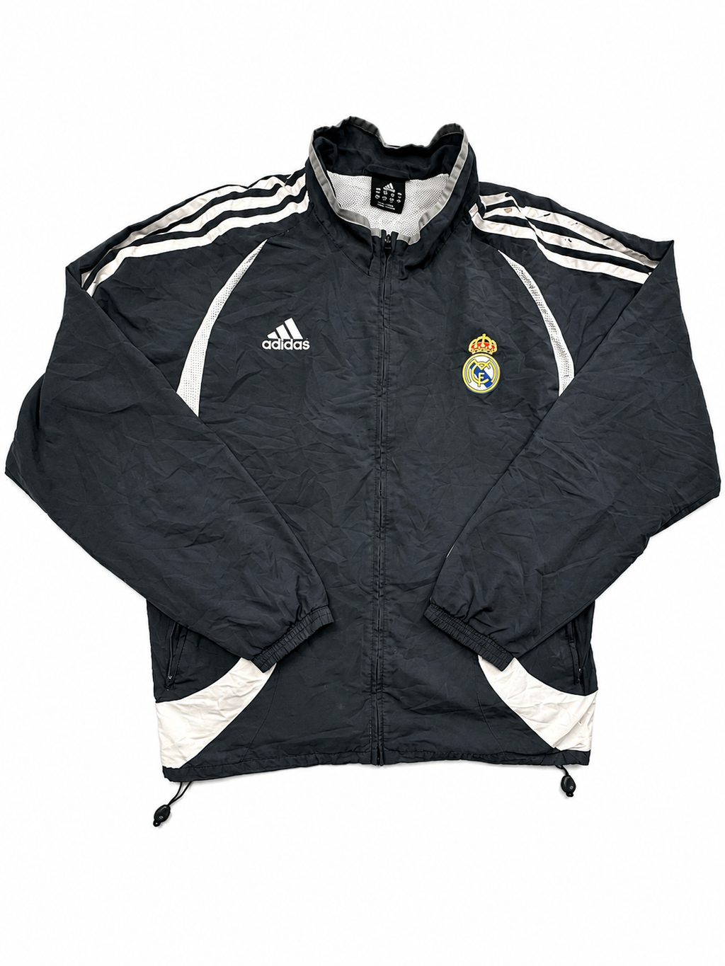 Adidas dark grey real madrid jacket