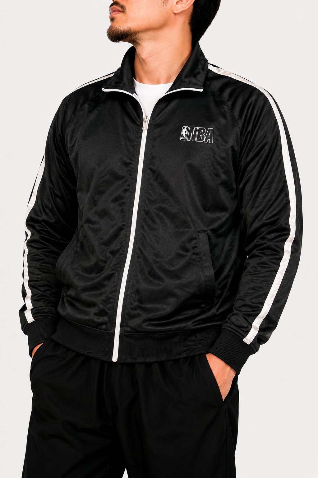 NBA black zip up jacket