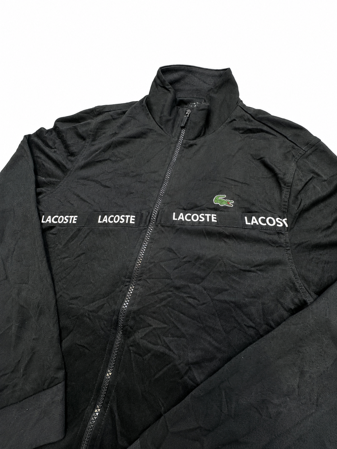 Lacoste black zip up jacket