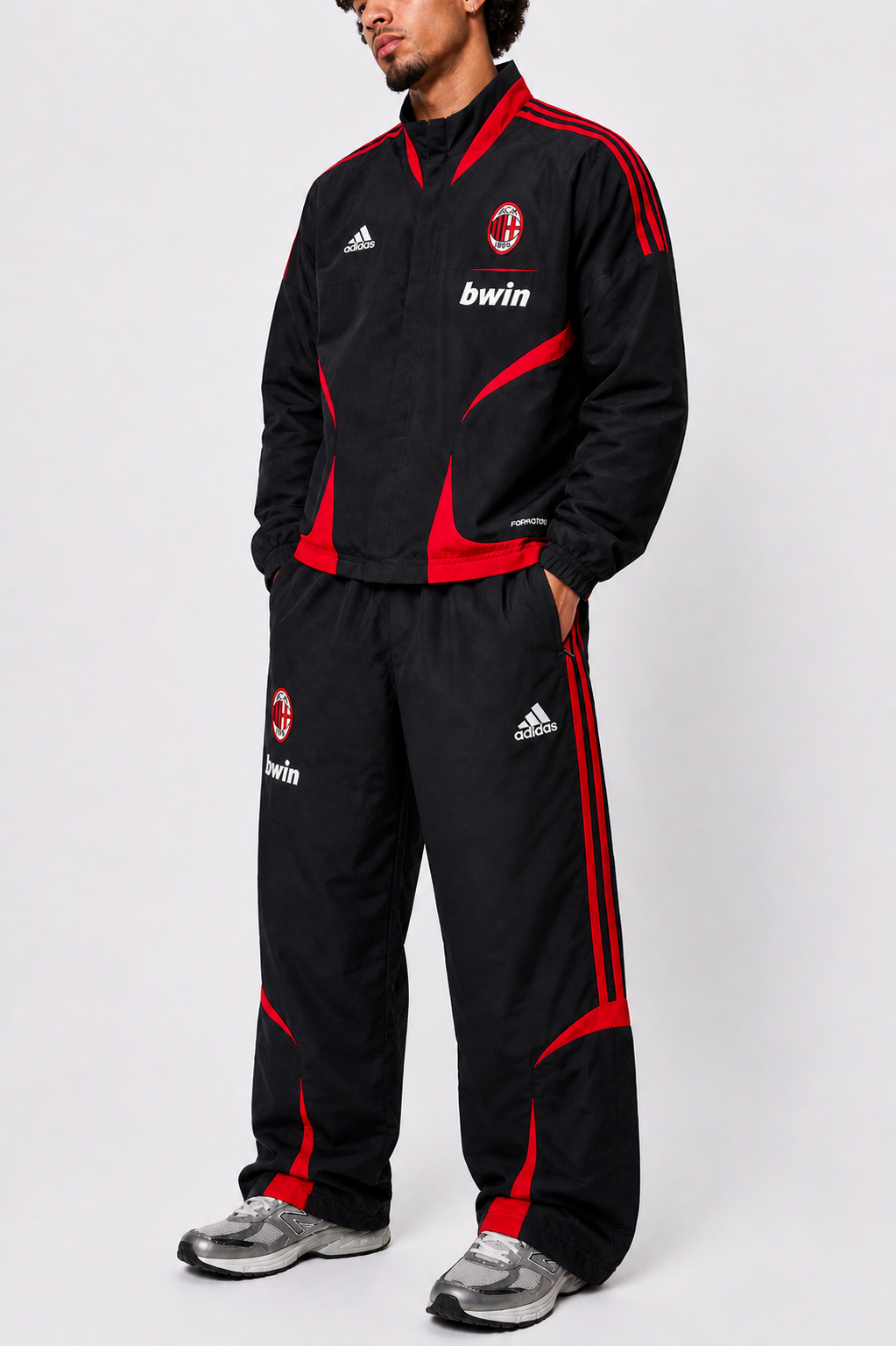 Adidas AC mailand black/red tracksuit