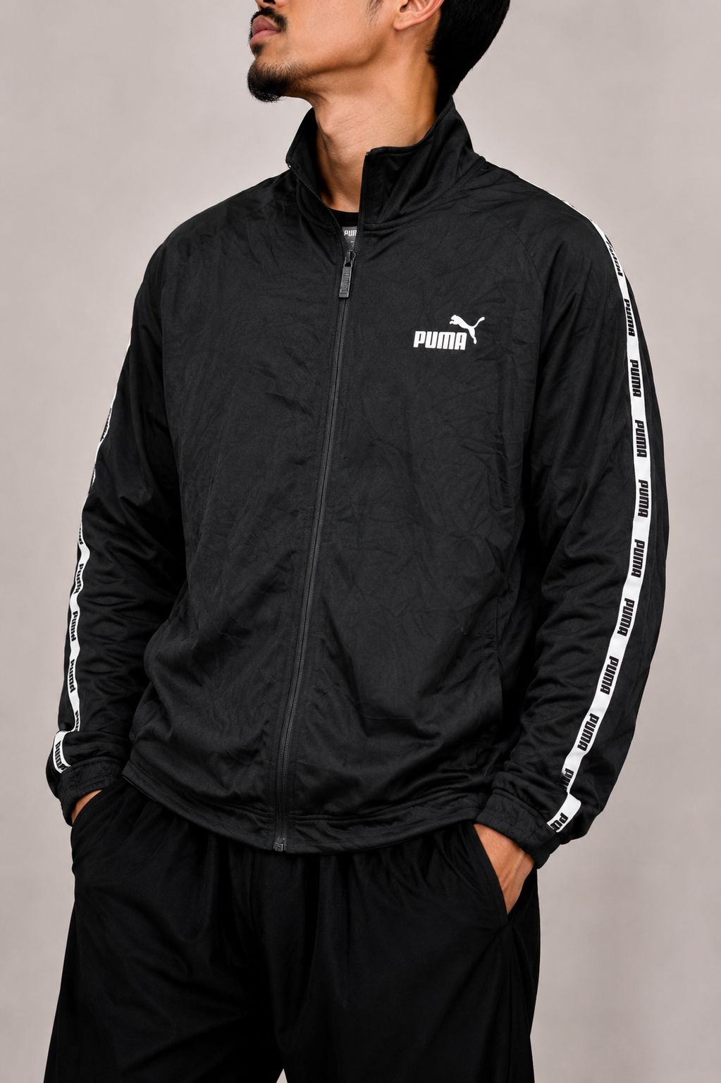 Puma black zip up jacket