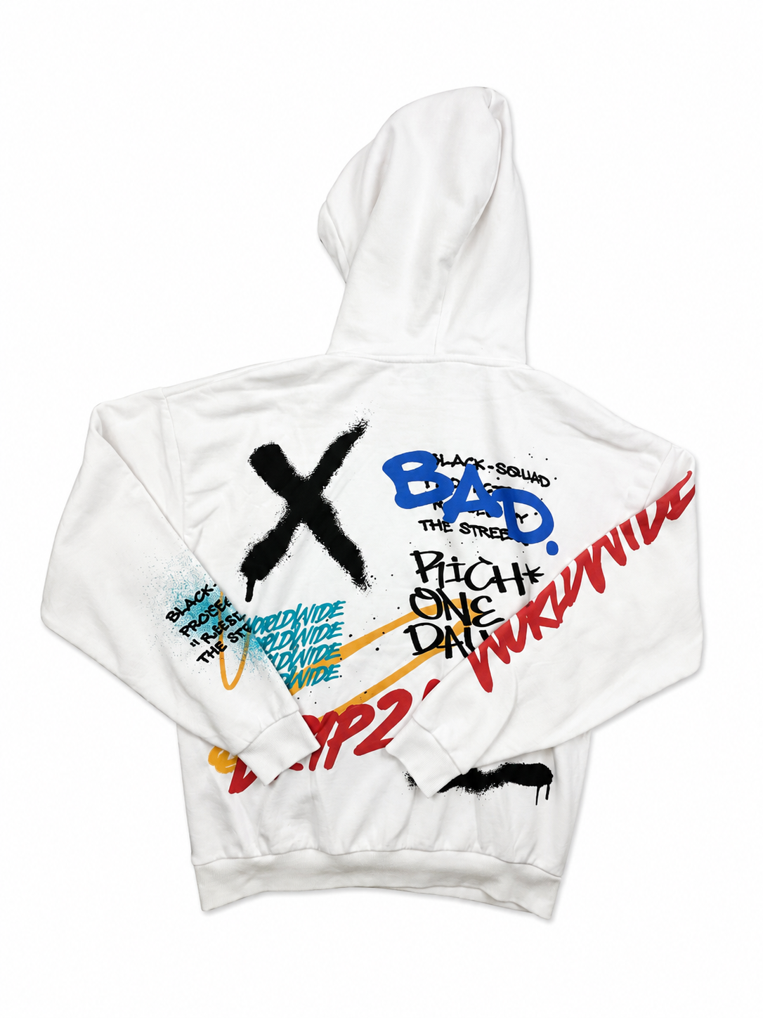 Black squad white Sweater