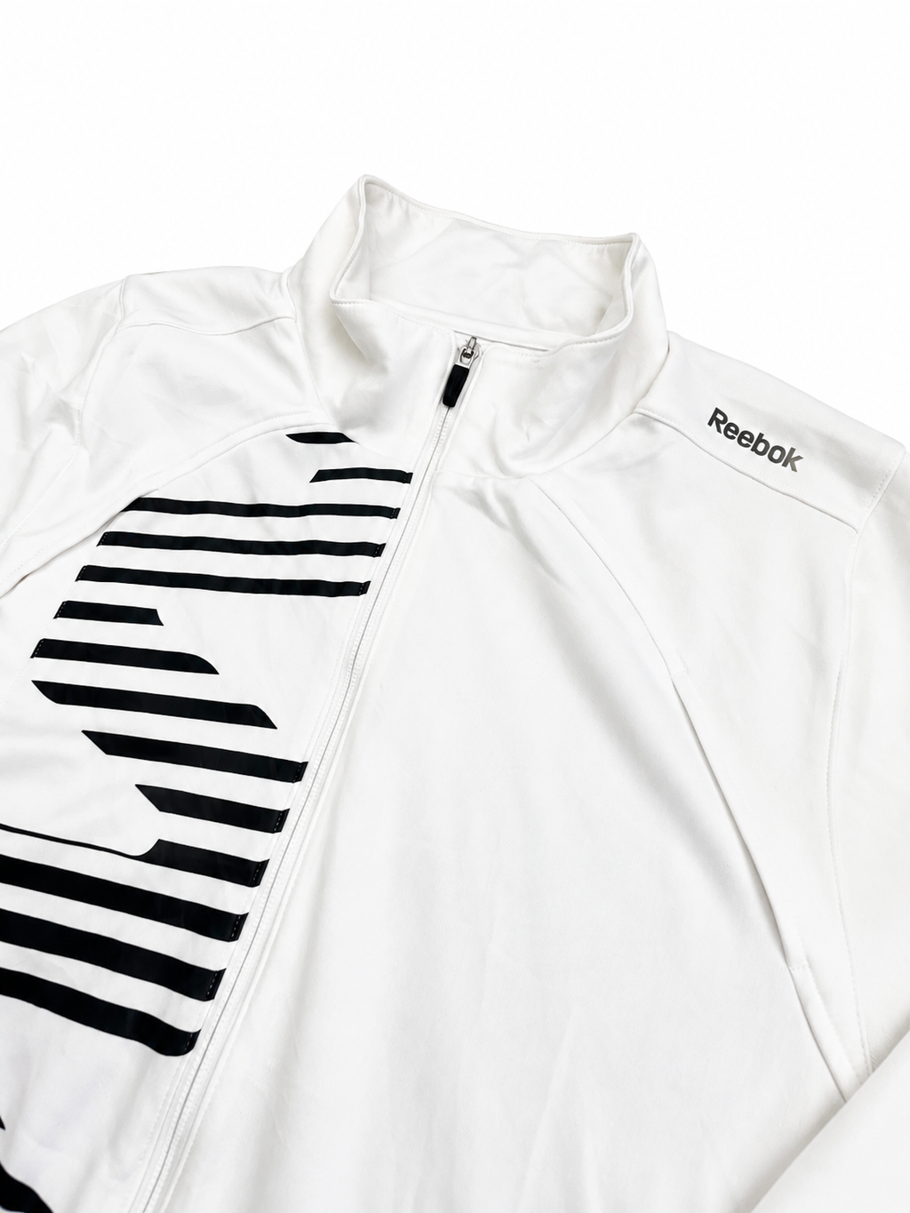Reebok white zip up jacket