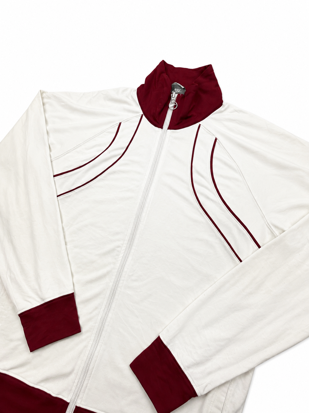Nike white/red zip up jacket