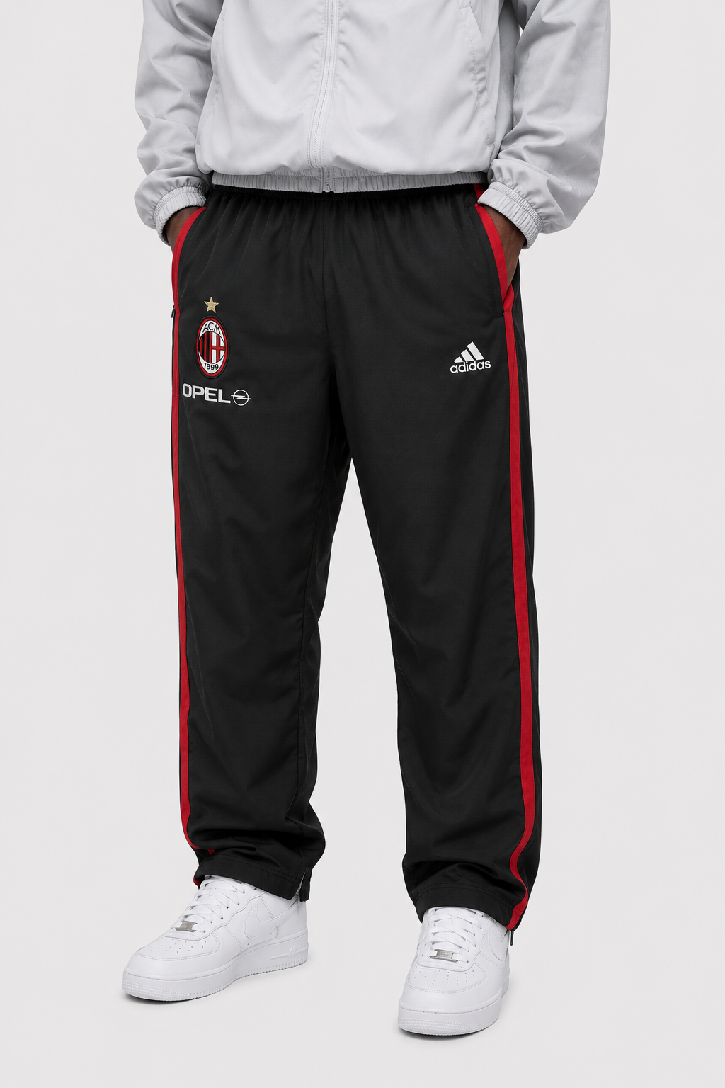 Adidas black AC mailand trackpants