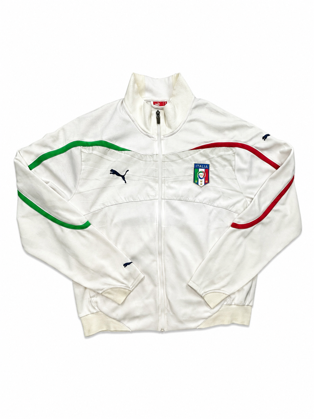 Puma white italy zip up jacket