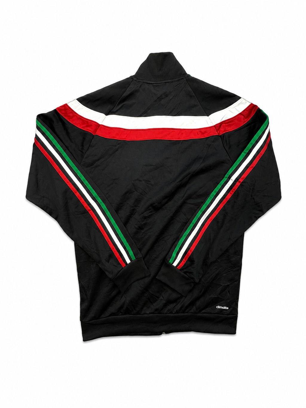 Adidas black AC milan zip up jacket
