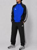 Adidas black/blue tracksuit