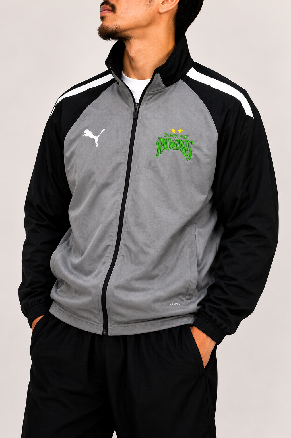 Puma grey zip up jacket