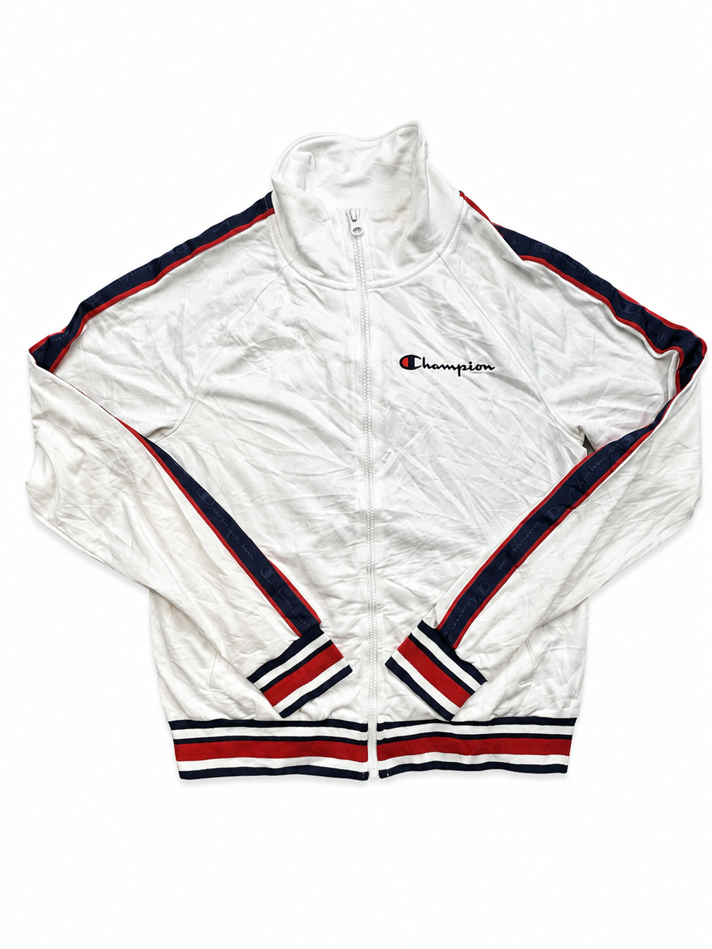 Champion white zip up jacket