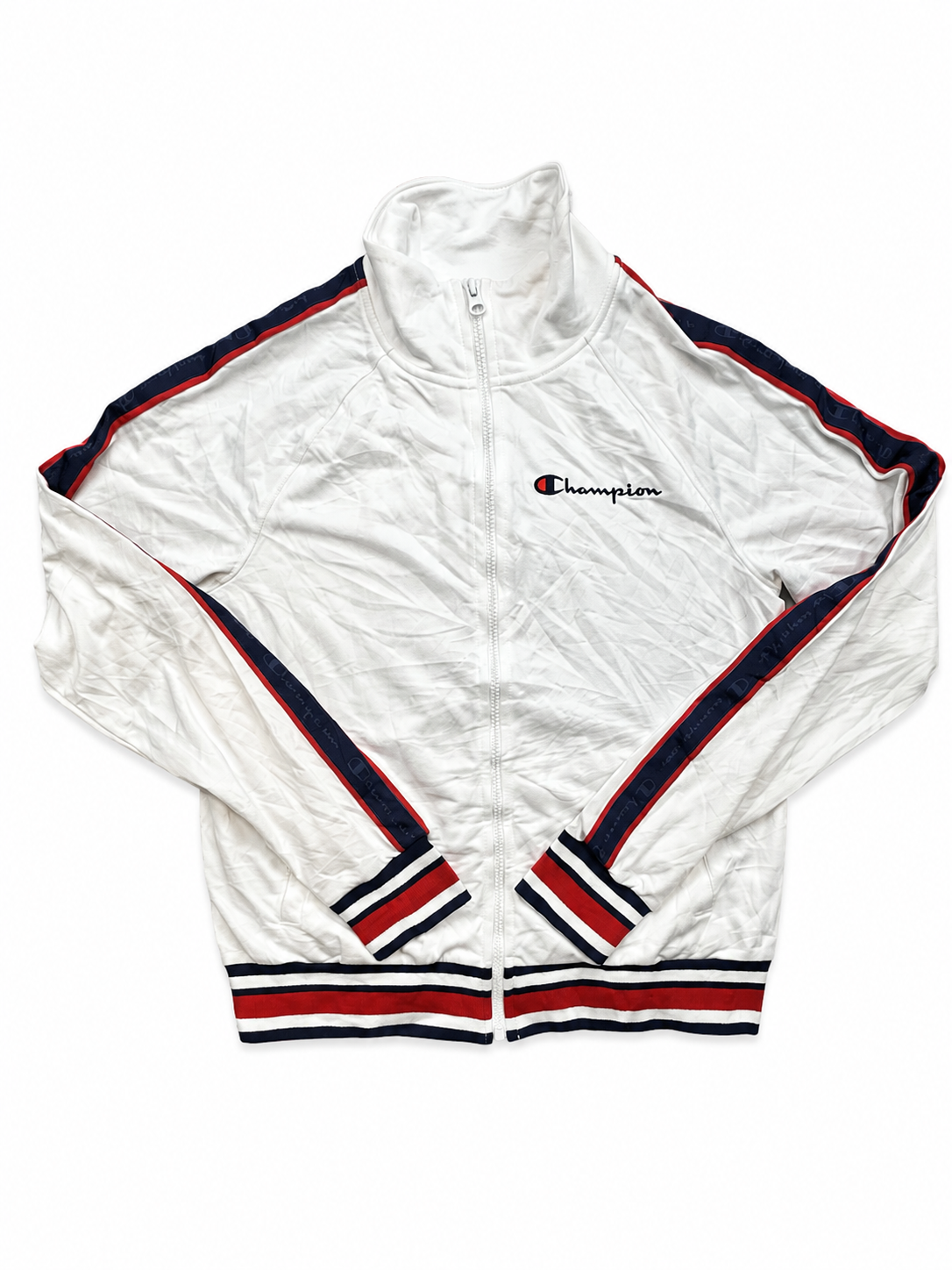 Champion white zip up jacket