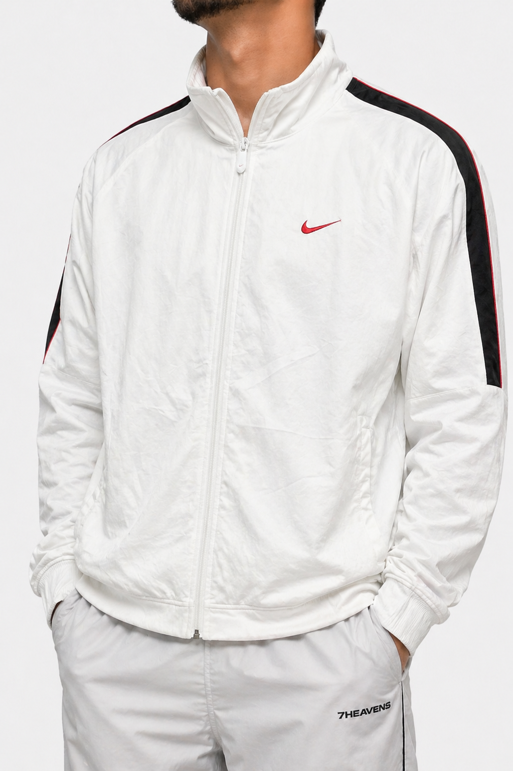 Nike white Zip up jacket
