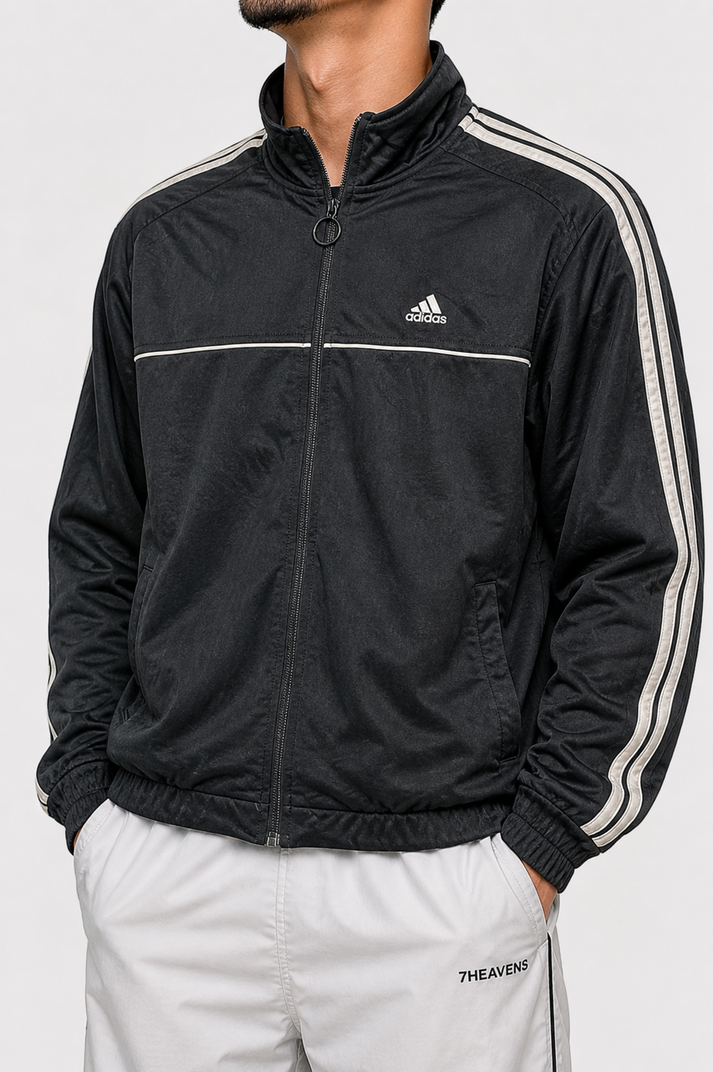 Adidas black zip up jacket