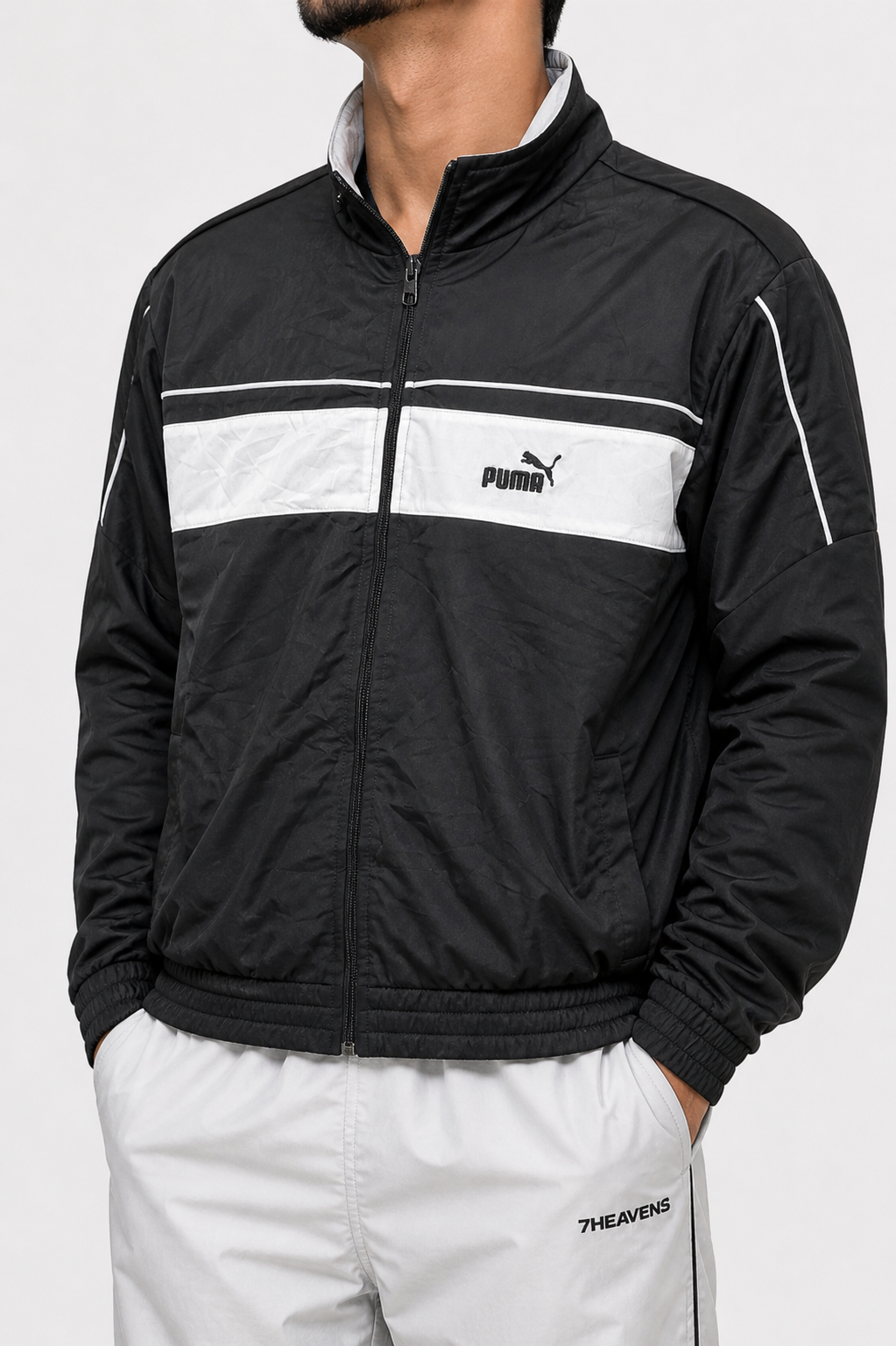 Puma black zip up jacket