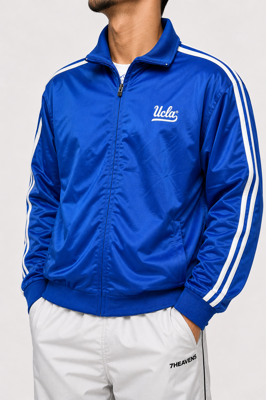 Adidas blue Ucla zip up jacket