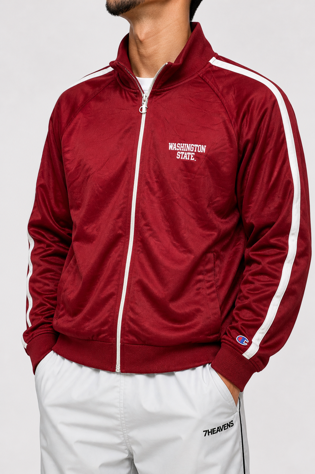 Champion red zip up jacket