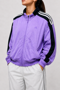Adidas violett zip up jacket