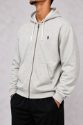 Ralph lauren grey zip up jacket